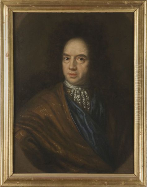 Anders Nordenhielm, 1633-1694 Oil Painting by David Klocker Ehrenstrahl