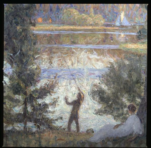 Parklandskap. Motiv fran Tyreso Oil Painting by Richard Bergh