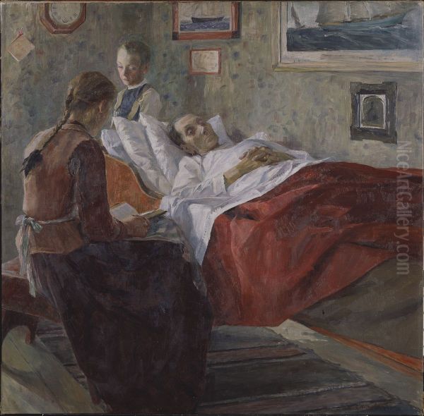 Resignation Oil Painting by Carl Wilhelm Wilhelmson