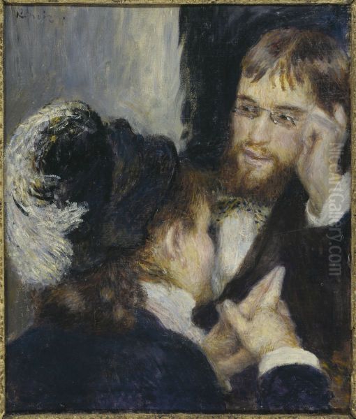 Konversation Oil Painting by Pierre-Auguste Renoir