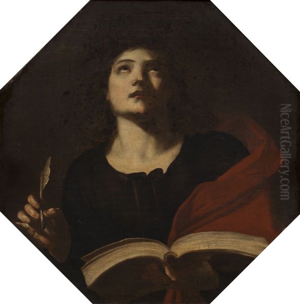 Evangelisten Johannes Oil Painting by Massimo Stanzione