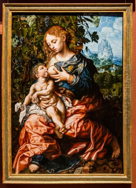 Madonna of Humility Oil Painting by Jan Sanders Van Hemessen