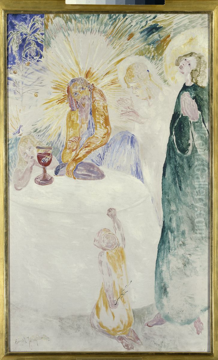 The Holy Sacrament Oil Painting by Ernst Josephson
