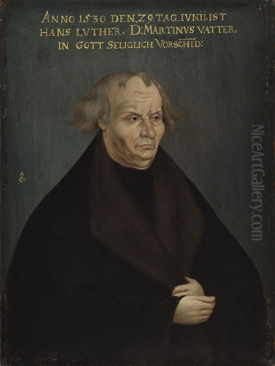 Portrait of Hans Luther Oil Painting by Lucas Cranach the Elder