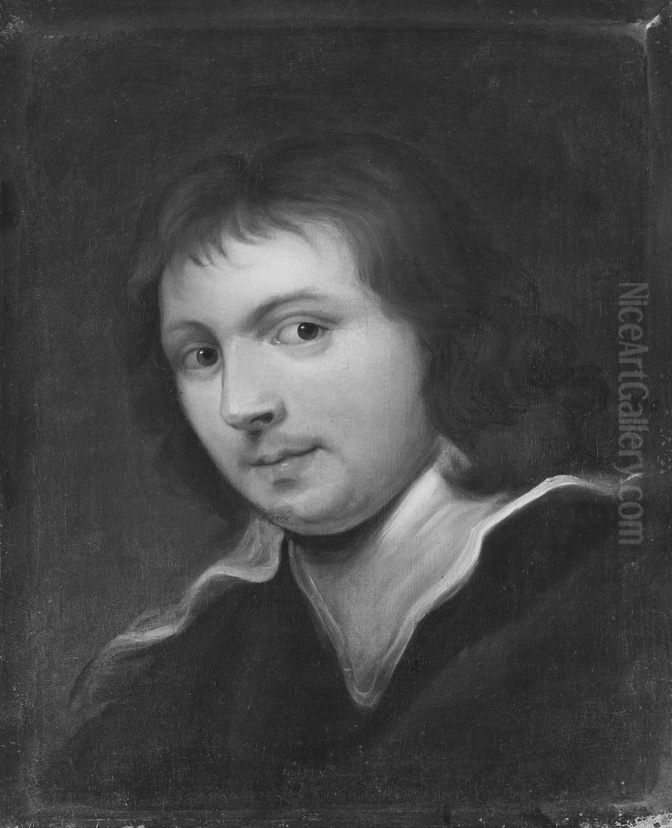 Young Man with Long Hair Oil Painting by Jan Cossiers