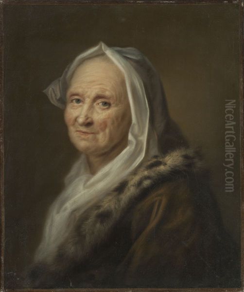 Portrait of an Old Lady Oil Painting by Balthasar Denner