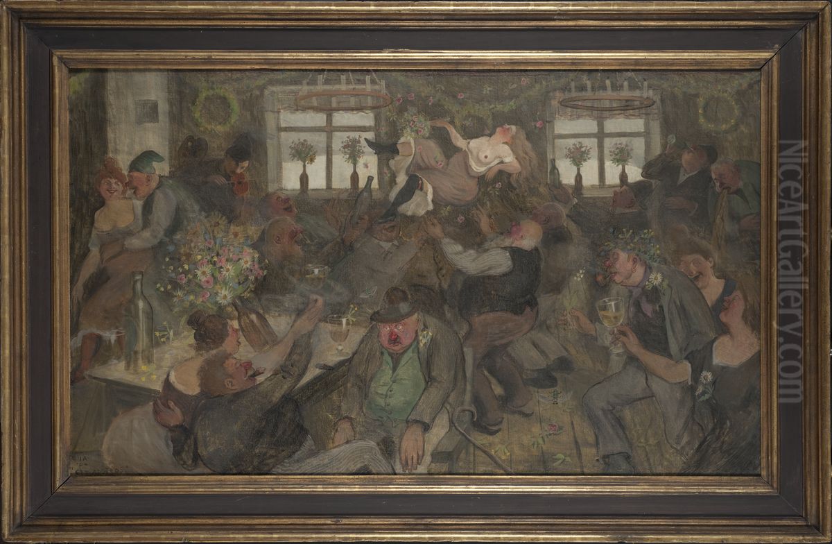 Apotheosis Oil Painting by Ivar Arosenius