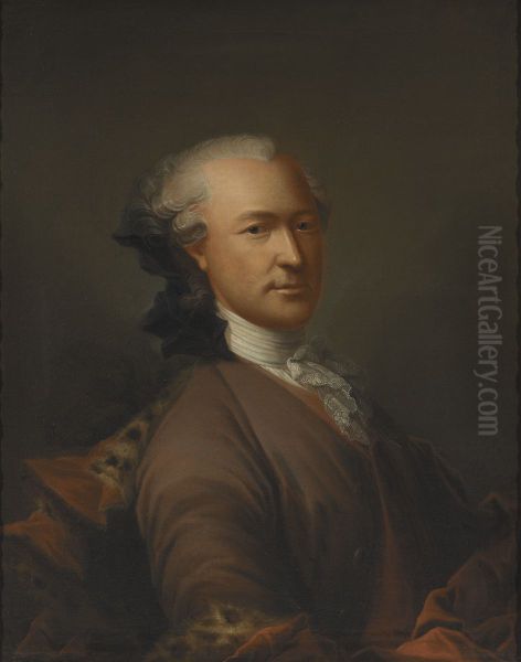Georg Wilhelm Sillen, Royal Secretary Oil Painting by Isak Wacklin