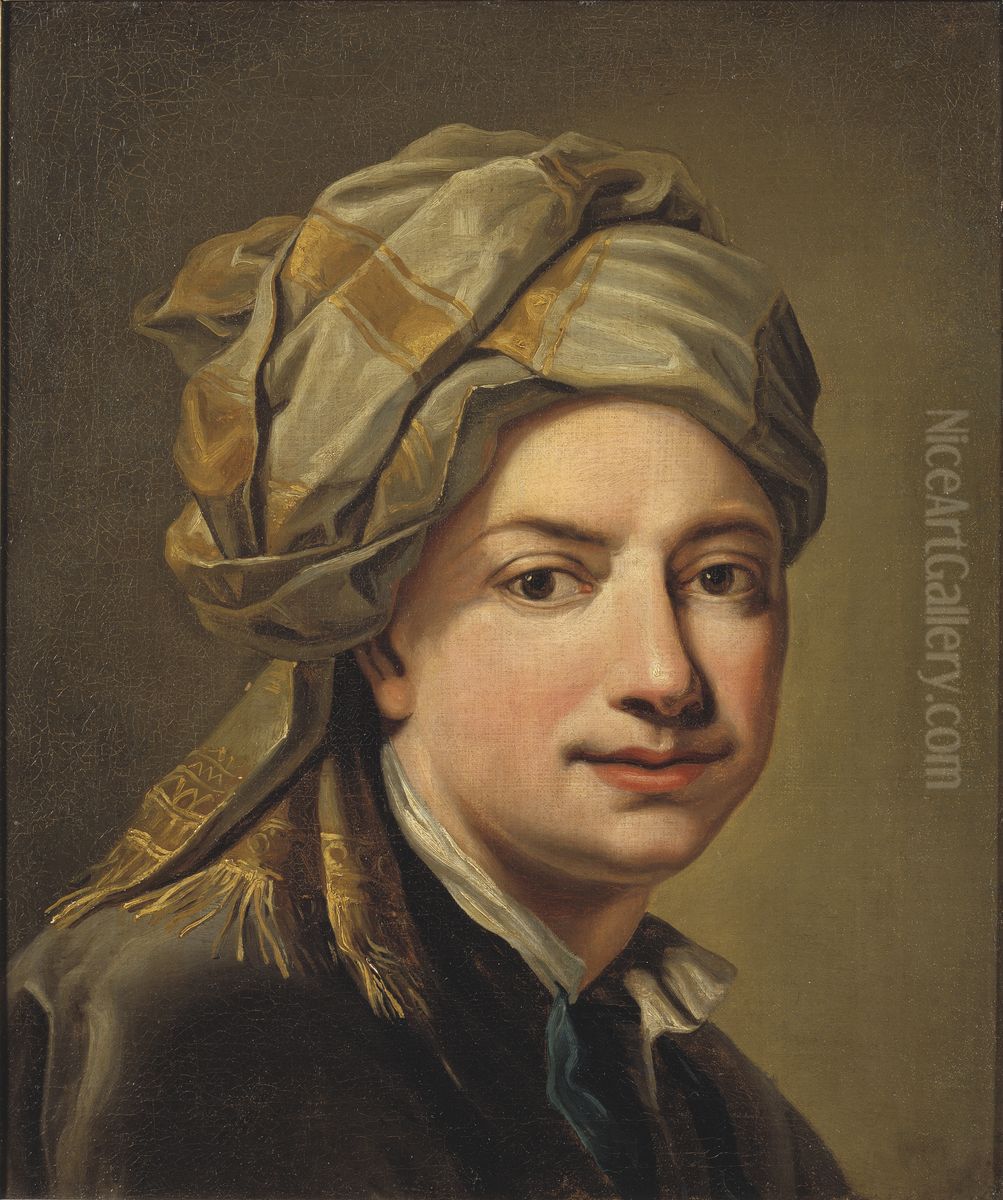 Sjalvportratt Oil Painting by Martin Van Meytens