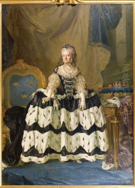 Ankedrottning Lovisa Ulrika Oil Painting by Lorens Pasch the Younger