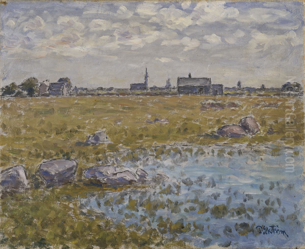 Grasgards kyrka Oil Painting by Per Ekstrom