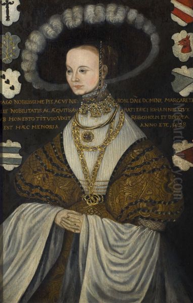 Margareta Eriksdotter, Sister of Gustav Vasa Oil Painting by Master Hillebrandt