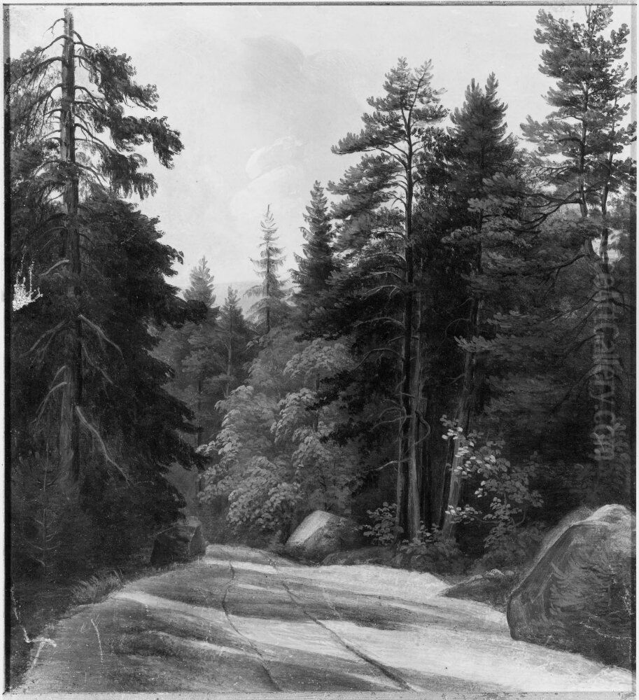 Motif from near Filipstad Oil Painting by August Winqvist Motif from near Filipstad Oil Painting by August Winqvist