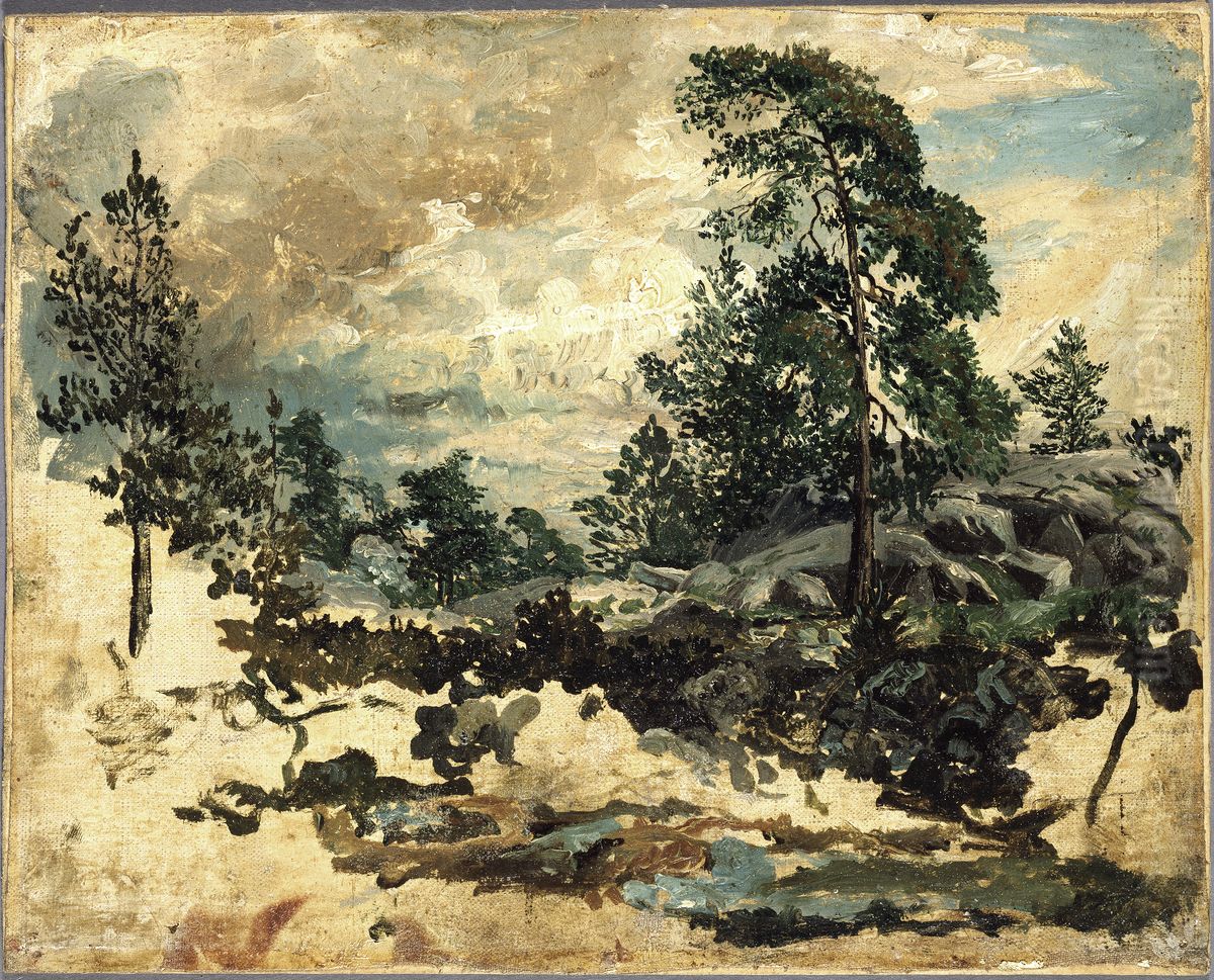 Terrangstudie Oil Painting by Kilian Christoffer Zoll