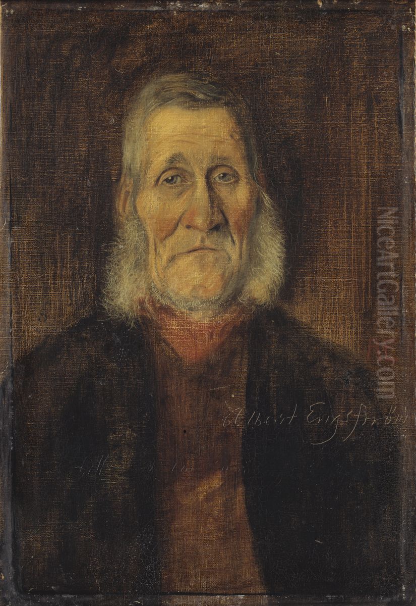 Kalle i Sandbacken, en smalanning Oil Painting by Albert Engstrom