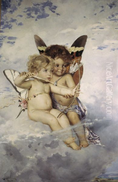 Amoriner Oil Painting by Julius Kronberg