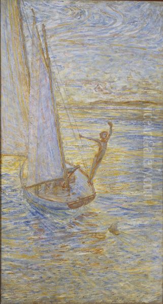 Morning Air Oil Painting by J.A.G. Acke