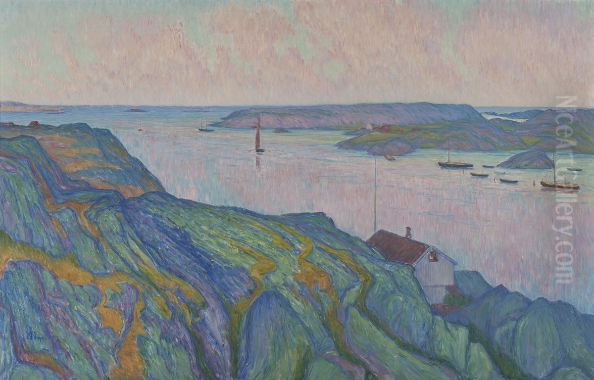 Kyrkesund Oil Painting by Karl Nordstrom