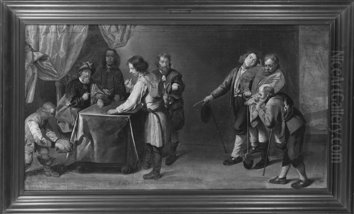 Liknelsen om vingardsmannen Oil Painting by David Ryckaert III Liknelsen om vingardsmannen Oil Painting by David Ryckaert III