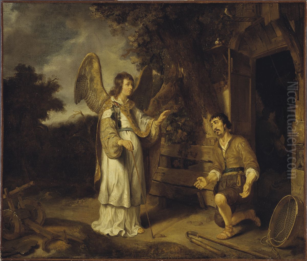 Angeln och Gideon Oil Painting by Gerbrand Van Den Eeckhout