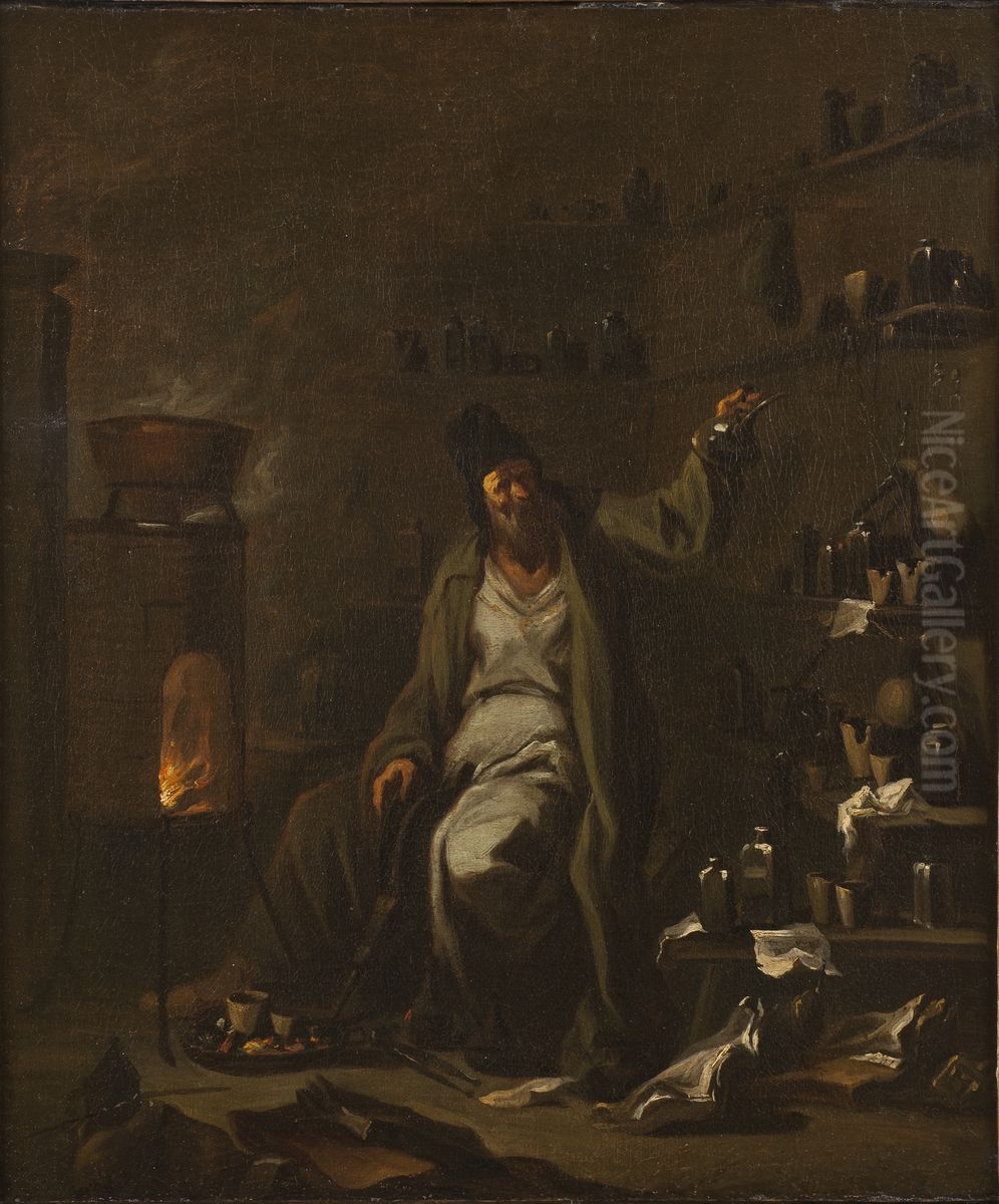 Alkemisten Oil Painting by Alessandro Magnasco