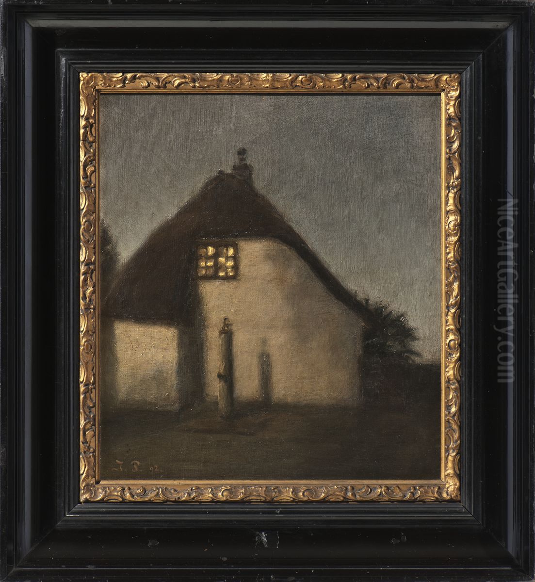 Evening after Rain Oil Painting by Julius Paulsen