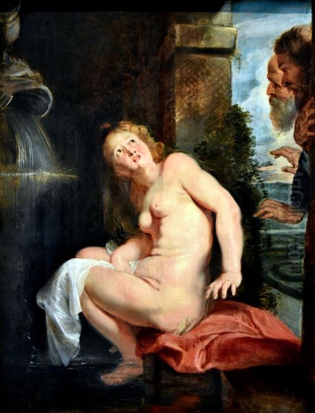 Susanna och gubbarna Oil Painting by Peter Paul Rubens