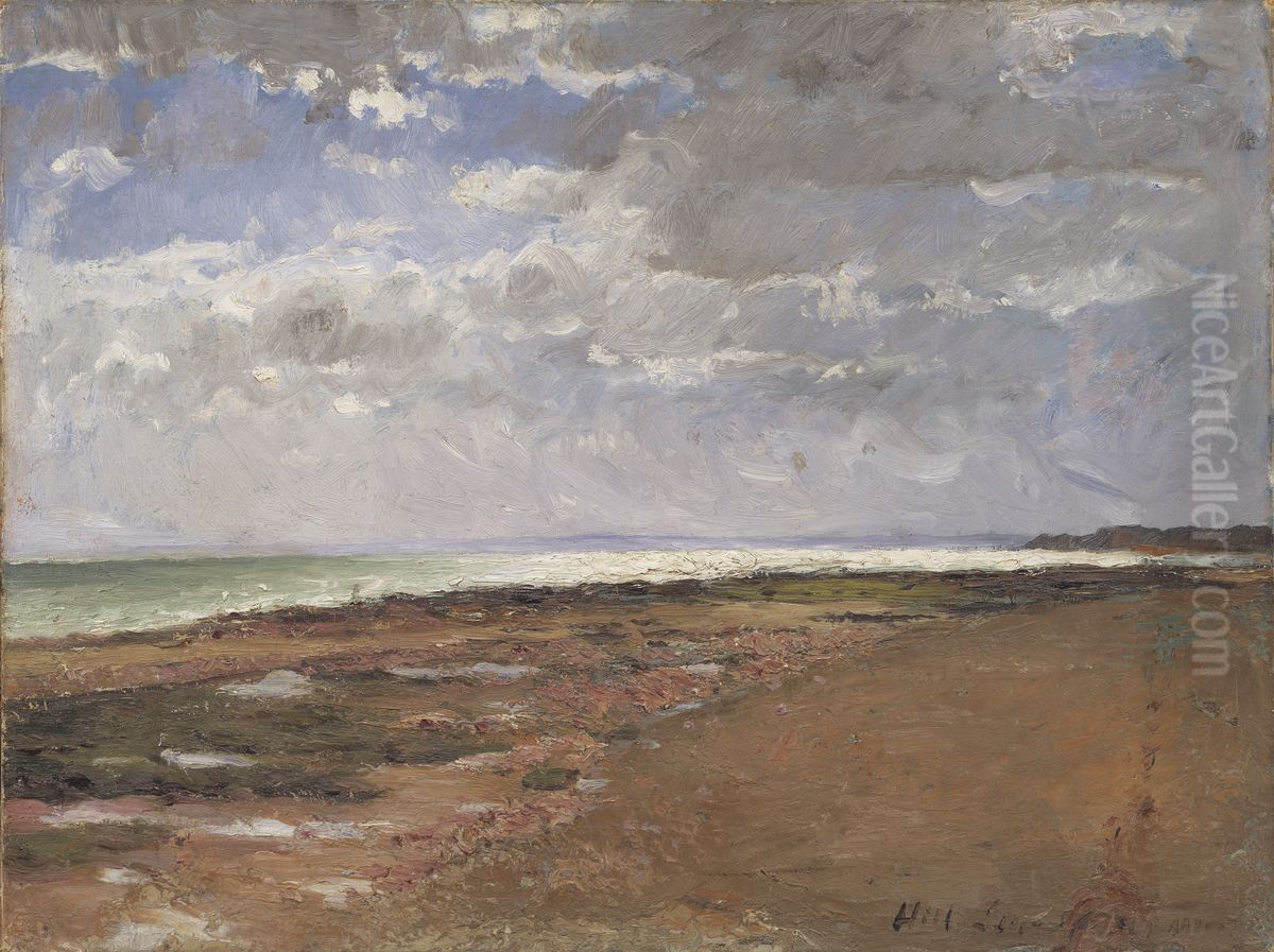 The Beach at Luc Oil Painting by Carl Fredrik Hill