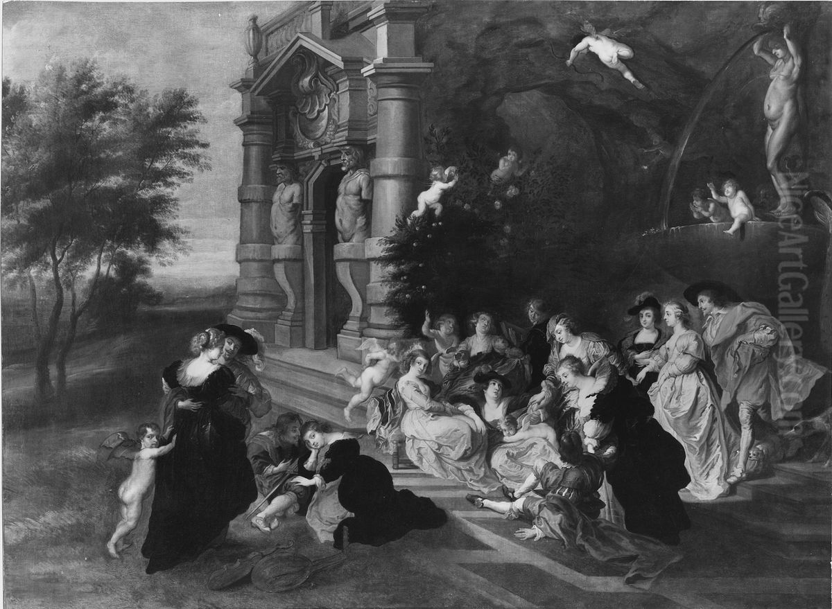 The Garden of Love Oil Painting by (studio of) Rubens, Peter Paul