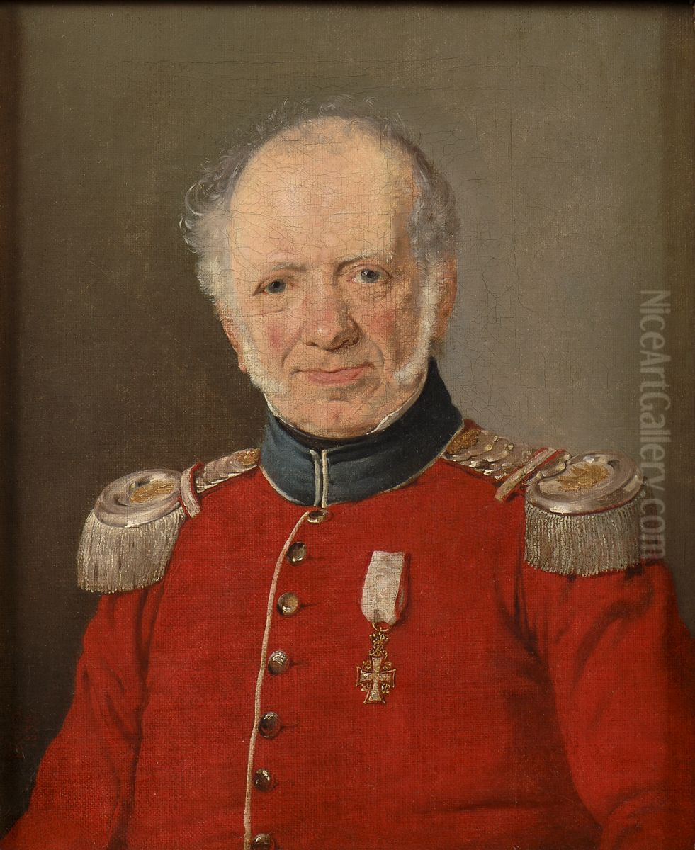 Portrait of Colonel von Darcheus Oil Painting by Jorgen Roed