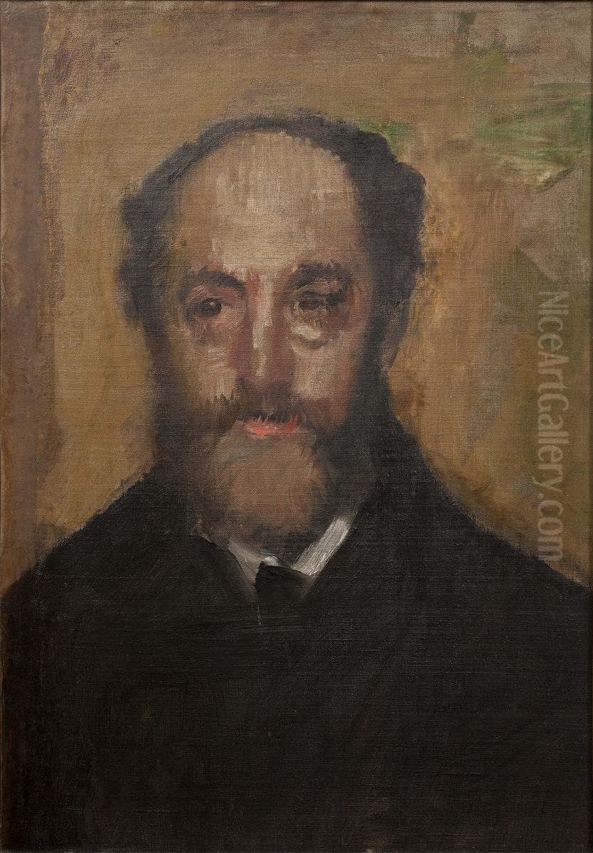 Portrait of the Art Critic Durand-Greville Oil Painting by Edgar Degas