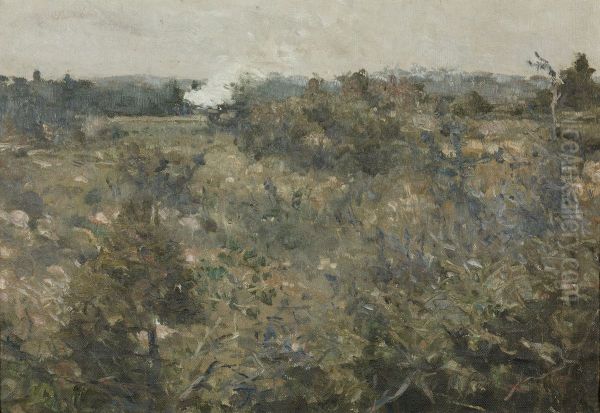Landskap fran Grez-sur-Loing Oil Painting by Karl Nordstrom