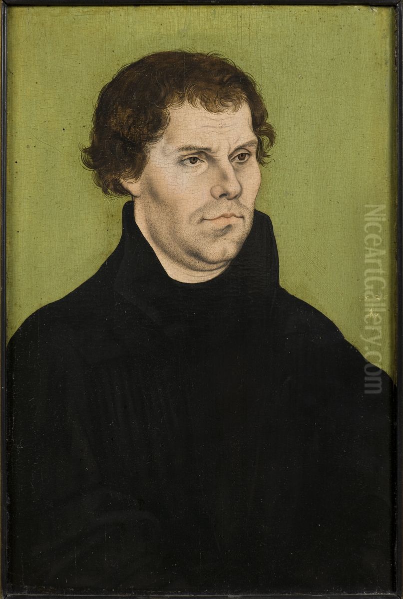 Martin Luther (1483-1546) Oil Painting by Lucas Cranach the Elder