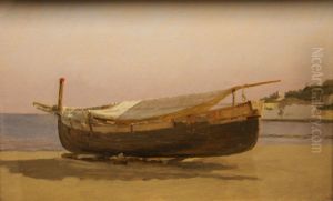 Boat, dragged on Shore