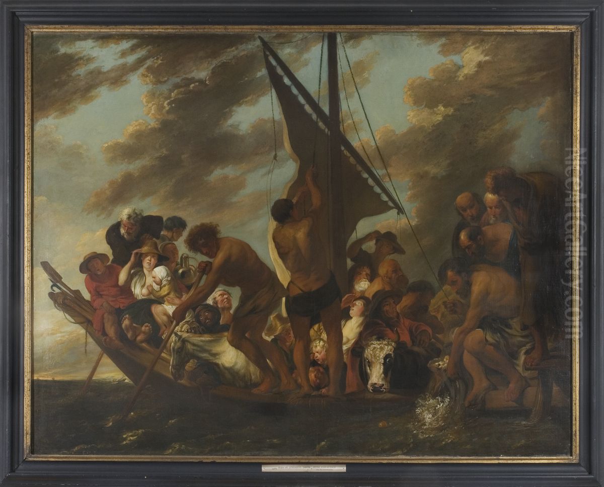 St Peter Finding the Tribute Money in the Mouth of the Fish Oil Painting by Jacob Jordaens