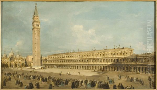 Piazza San Marco in Venice Oil Painting by Giacomo Guardi