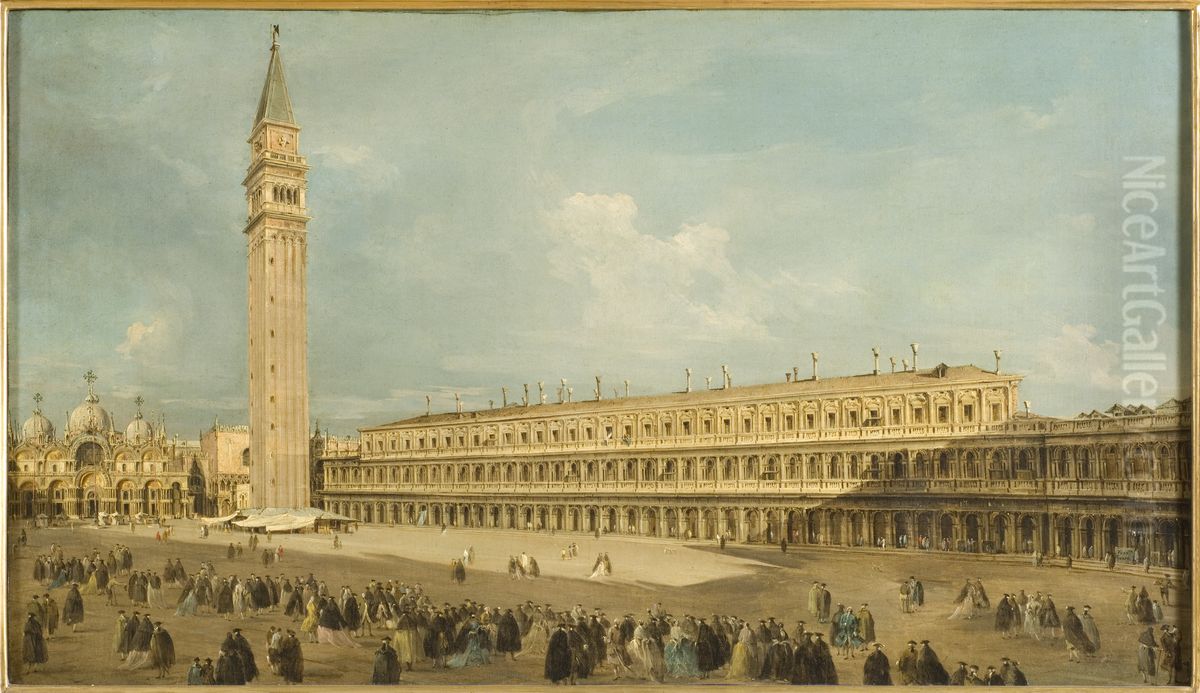Piazza San Marco, Venedig Oil Painting by Giacomo Guardi