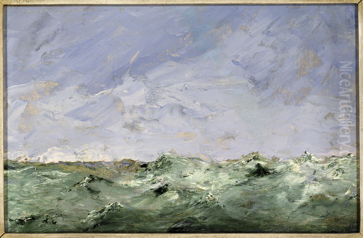 Little Water. Dalaro 1892 Oil Painting by August Strindberg Little Water. Dalaro 1892 Oil Painting by August Strindberg