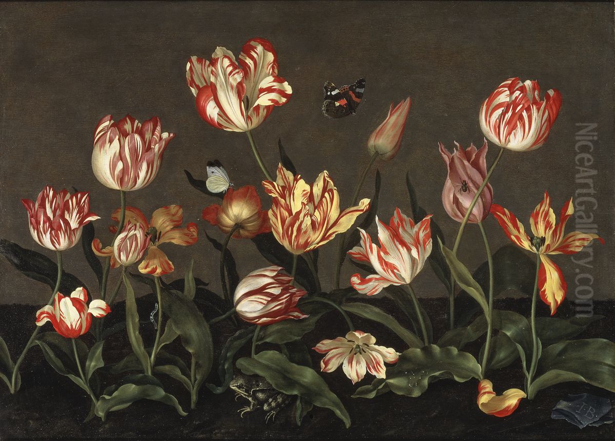 Stilleben med tulpaner Oil Painting by Johannes Bosschaert