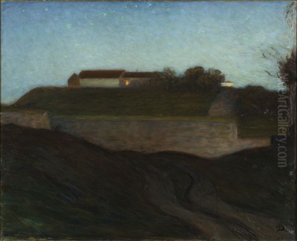 Varbergs fastning Oil Painting by Richard Bergh