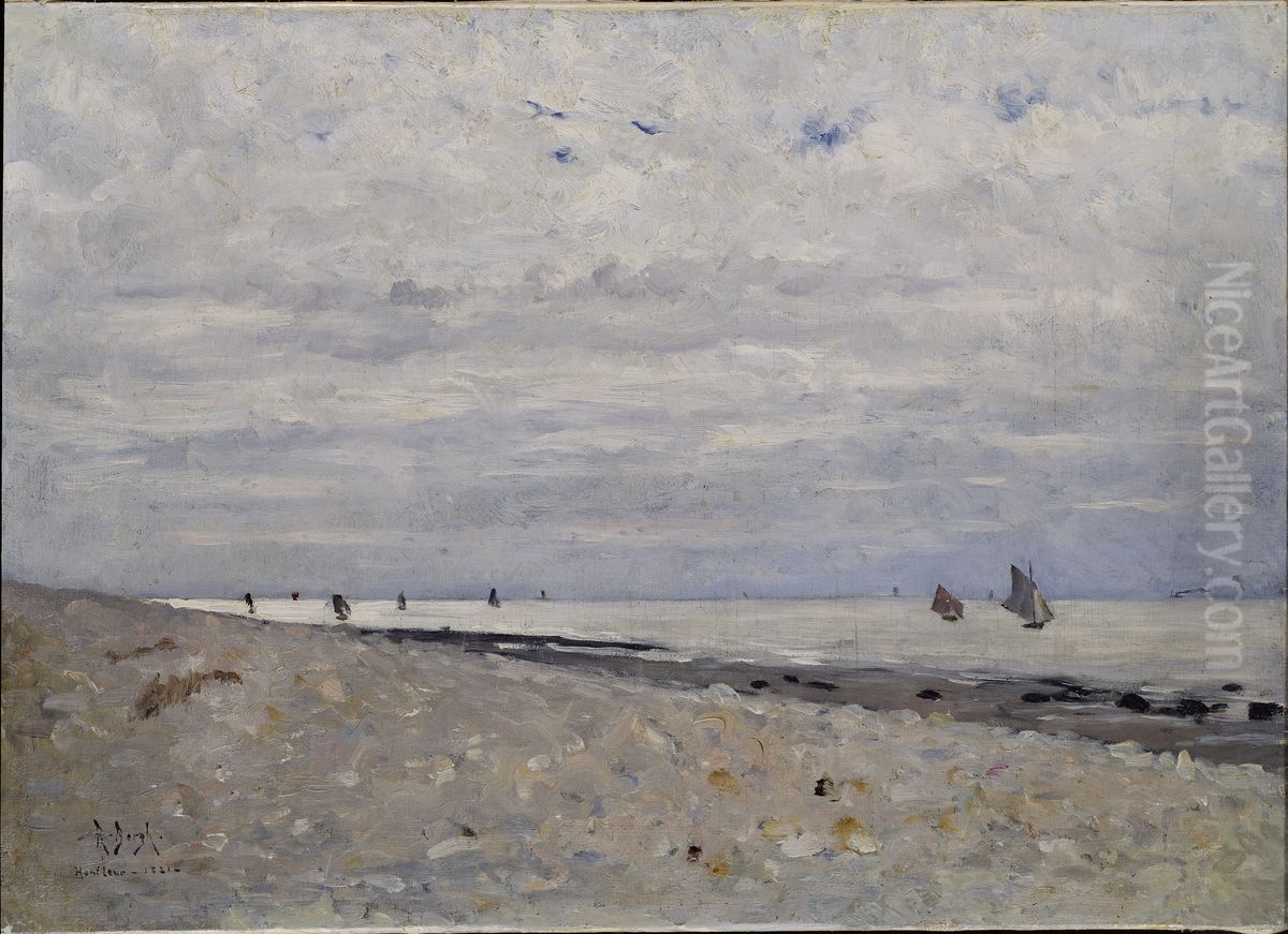 Sea Landscape off Honfleur Oil Painting by Richard Bergh