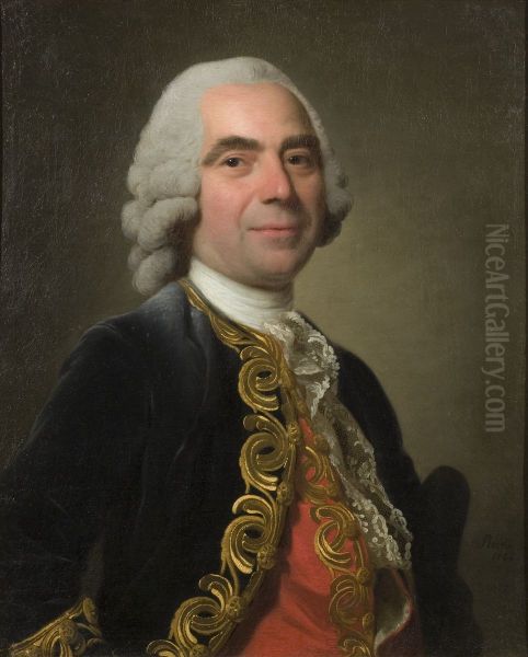 Portrait of a Cavalier Oil Painting by Alexander Roslin
