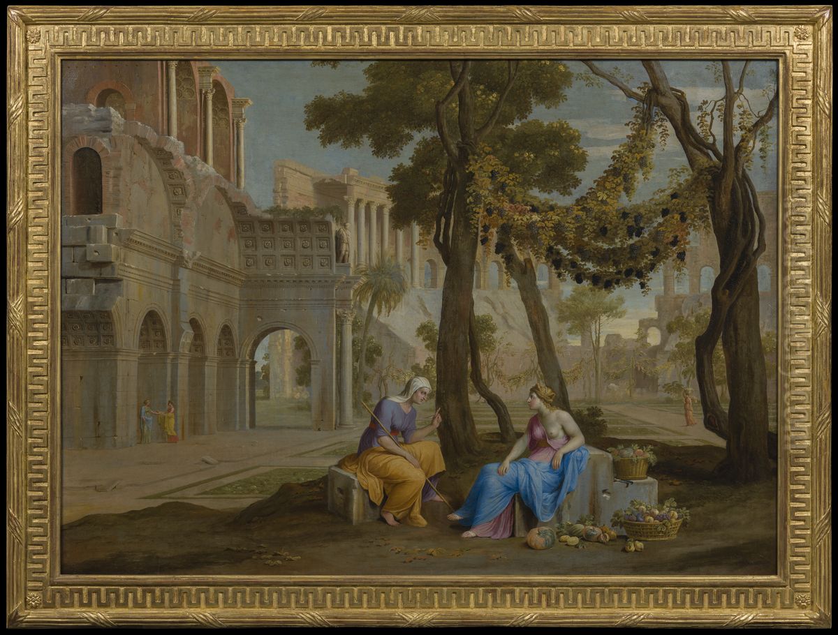 Vertumnus och Pomona Oil Painting by Jean Lemaire