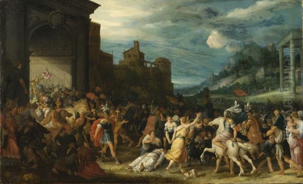 Horatiernas intag i Rom Oil Painting by Adriaen Van Stalbemt