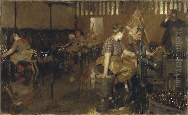 Lilla bryggeriet Oil Painting by Anders Zorn