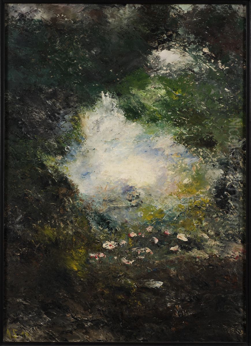 Wonderland Oil Painting by August Strindberg