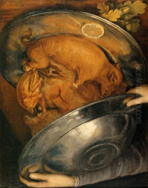 The Cook Oil Painting by Giuseppe Arcimboldo