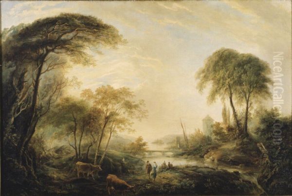 Eko Oil Painting by Julius Johann Ferdinand Kronberg