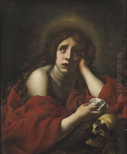 The Penitent Mary Magdalene Oil Painting by Carlo Dolci