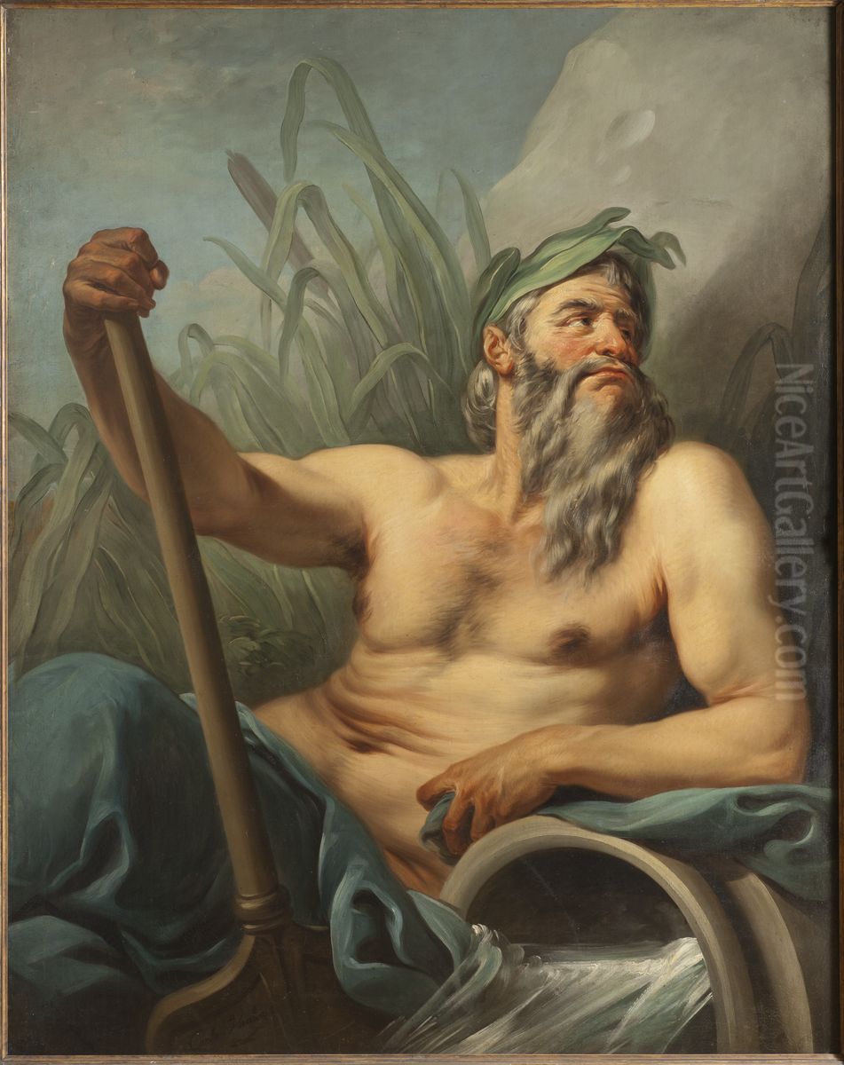 Flodgud Oil Painting by Charles-Andre van Loo